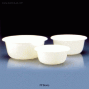 VITLAB® White Bowl, PP, Autoclavable, 1~13 Lit<br>Suitable for Food Stuff, 125/140℃ Stable, 백색 보울, 원형 다용도