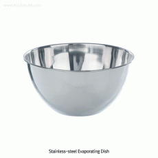 Bochem® Stainless-steel Evaporating Dish/Bowl, Flat-bottom, 100~1,000㎖<br>Non-magnetic 18/10 Stainless-steel, Finished Surface, 비자성 스텐 증발접시/보울