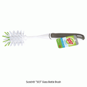 3M® Scotch® “503” Glass Bottle Brush, for glass, with Easy Grip Rubber Handle<br>Ideal for Cleaning Bottom- & Shoulders- of Bottles, 유리병 세척 브러쉬, 솔타입