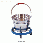 Stainless-steel Bucket, with Handle, High Quality, 14 Lit<br>For Laboratory·Hospital·Cleaning, 스테인리스 버킷