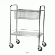 Utility Stainless-steel Cart, with 1~8 Wire Basket<br>Ideal for Drying, Storage, and Transfer, 건조·보관·운반용 다용도 카트