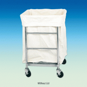 Laundry Bag Cart, with Stainless-steel Frame, 162 & 234Lit<br>Good for Hospital, 세탁물 운반카트, 병원용에 적합