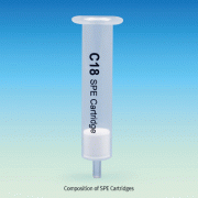 Solid-phase Extraction Cartridges, PP Syringe Tube, with Adsorptive Filler, 200~500mg, 3~6㎖<br>Ideal for Sample Preparation, Purification, Enrichment, 고체상추출(SPE) 카트리지