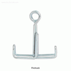 Tubing Clamp, Nickel-plated Steel, Up to Φ13mm Tubing<br>Pinchcock, Mohr-type, Strong Self-closing, 핀치콕 튜빙 클램프