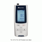 Suntex® Portable Conductivity·Resistivity·TDS·Salinity·Temp. Meter Set, “SC-210” & “SC-230”<br>With Graphical Menu, IP65 Waterproof, Advanced Autoread Function, Data Logger, 휴대용 다기능 전도도 미터 세트