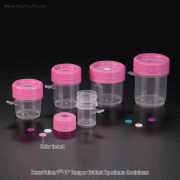 Simport® SecurTainerTM PP Specimen Container, with PE Tamper Evident Screwcap, Non-Sterile, 20~120㎖<br>Designed for Collection, Transport and Storage of Specimens, -90℃+100℃, Stackable, <Canada-Made> 기밀 유지 샘플 컨테이너