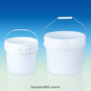 1~20Lit Disposable Container, PP & HDPE, with Tamper Evident Lid & Handle<br>Ideal for Collection·Transport·Storage, Leakproof, PP & HDPE 기밀 유지 안전 용기