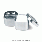 Stainless-steel Multiuse Square Can, with Lid, 다용도 스테인레스 4각 캔