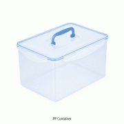 PP Container, Stackable, with Silicone Lid, 4~16Lit<br>Ideal for Storage and Carrying, -10℃+125/140℃, 저장/이동 컨테이너