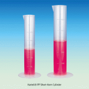 PP & SAN Short-form Cylinder Raised Mold Scale, Round-base, B-class, 10~2,000㎖<br>PP & SAN 단형 메스실린더, B급
