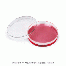 DAIHAN® Φ60~Φ150mm Sterile Disposable Petri Dish, E-beam or EO Gas Sterile<br>Made of Crystal Clear PS, -10℃+70/80℃, 일회용 멸균 페트리디쉬