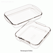Pyrex® Rectangular Dish, without Lid, Boro-glass 3.3, for Multiuse, 2~4.5Lit<br>Autoclavable or Usable in Microwave Oven, 다용도 4각 글라스 디쉬