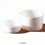 Cowie® 25~400㎖ PTFE Evaporating Dish, Smooth Internal Finish, UV Protection, Autoclavable<br>Excellent Chemical- & Corrosion-Resistant and Inert, <UK-Made> -200℃+260℃, PTFE 증발접시