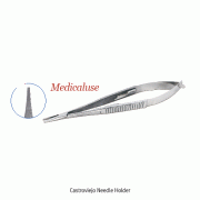 Castroviejo Needle Holder, with Smooth-Jaws, L145mm, Medicaluse<br>For Microsurgery, Spring Action, Stainless-steel 410, 카스트로비조 니들홀더/지침기, 의료용, 비부식