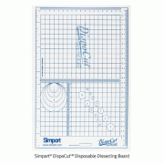 Simport® DispoCutTM Disposable Dissecting Board, PP, Two-sided, Non-Autoclavable, -27℃+71℃<br>Ideal for Handling Infectious Tissue Specimens, Strong & Flexibility, <Canada-Made> 일회용 해부판