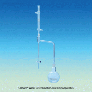 Water Determination Apparatus “Dean-Stark”, with ASTM & DIN Joints<br>Ideal for Moisture Test, 500 & 1,000㎖ Flask, 10㎖ Receiver, 수분측정장치