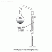 SciLab® DURAN glass Phenol Distilling Apparatus, 500 & 1,000㎖<br>In Accordance with International Water Quality Standard, ES05311.1, 페놀증류장치
