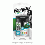 Energizer® Complex Dry-Cell Charger, with Audio and LED Charging Indicator, 230V<br>For Recharge 2ea or 4ea AA or AAA NiMH Dry-Cells at One Time, 1 Year warranty, 충전용건전지 충전기