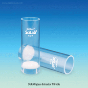 SciLab® Extractor Thimble, DURAN glass, with Sintered Glass Filter, 유리 팀블필터