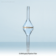 SciLab® DURAN glass Pipeline Filter, Boro-glass 3.3, Porosity P1~P2 DIN/ISO, 파이프라인 필터