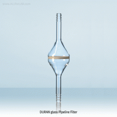 SciLab® DURAN glass Pipeline Filter, Boro-glass 3.3, Porosity P1~P2 DIN/ISO, 파이프라인 필터