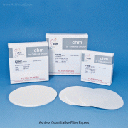 CHMLAB® Ashless Quantitative Analysis Filter Paper, Made of Refined Pulp & Linters, Disc-type, Φ47~185mm, Ash Content＜0.007%<br>Ideal for Gravimetric Analysis & Preparation, Batch Traceable, 무회 정량여과지, 분석용