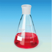SciLab® Joint Erlenmeyer Flask, with ASTM or DIN Joint, 50~1,000㎖<br>With Graduation, Boro-glass 3.3, 경제형 조인트 삼각 플라스크
