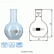DURAN® Flat Bottom Flask, Boro-glass 3.3, 50~10,000㎖<br>DIN·ISO·UPS, 평저 플라스크