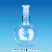 SciLab® Premium Round Bottom Flask, DURAN-glass, with ASTM & DIN Joint, 10~5,000㎖<br>Boro-glass 3.3, Autoclavable, 조인트부 환저 플라스크