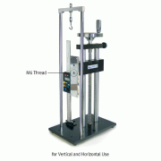 SAUTER® Manual Test Stand “TVL” & “TVP”, for Force Gauges up to 500N(Newton), with Digital Length Measurement<br>For Vertical- & Horizontal-use, without Force Gauge, 포스게이지용 수동형 스탠드, 게이지 별도