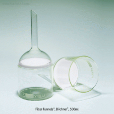 Pyrex® Premium 30~4,000㎖ Glass Filter Funnel, “Buchner”, Boro-glass 3.3<br>DIN/ISO with Sintered Glass Disc Φ30~175mm, <UK-Made> 유리필터 부후너 깔때기