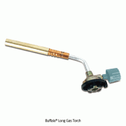 Buffalo® Long Gas Torch, Brass, Excellent Hardness & Strength, 210mm×70mm<br>Various Uses, Max Temp 1800℃, 롱 가스토치, 다용도, 부탄가스사용