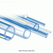 SCHOTT® Premium High-Precision DURAN® Glass Rod<br>Made of Borosilicateα3.3, Length 1500 mm, ISO/DIN, <Germany-Made> 특급 정밀 유리봉