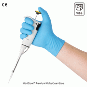WisdGloveTM Premium Foodstuff Clean Glove, Nitrile, for Exam & Foodstuff, L240mm<br>Textured, Powder Free, Ambidextrous, Premium Grade AQL 1.5, 니트릴 크린 장갑, 식품·실험용