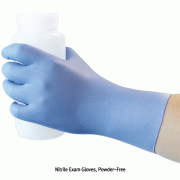 UniGloves® Nitrile Exam Glove, Powder-Free, Textured, L240mm<br>With Blue-color, Premium Grade AQL 1.5, Ambidextrous/Non-sterile, 니트릴 장갑