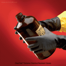 Ansell® ChemTekTM Extreme Chemical Resistant Glove, Viton® Black L305mm<br>With Viton® Butyl Coated, HF Resistant, Unlined, <Australia-Made> 초강력 내화학장갑