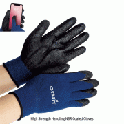 ORUNTM High Strength Handling NBR Coated Gloves, Excellent Thermal for Winter, L230~240mm<br>Ideal for Touch Screen Device, Anti-Slip, 고강도 작업용 NBR폼코팅 장갑, 겨울용, 스마트폰 터치 가능