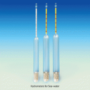 Hydrometer for Sea-water, 0.0005 g/㎖ divi., Length 27cm, 해수/담수 비중계