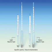 Specific-gravity / Baume Hydrometer, Light- & Heavy-type<br>Ideal for General / Industrial, 보메 비중계