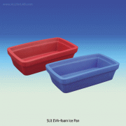 SciLab® 5Lit Ice Pan, EVA-foam, without Lid, Excellent Thermal Insulation, 2 Colors(Blue, Red)<br>Useful for Water-Ice·Dry-Ice·Liquid N2, -196℃(in gas phase)+93℃, 5 Lit 4각 아이스 팬