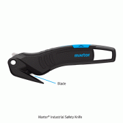 Martor® Industrial Safety Knife, Excellent Cutting, Concealed Blade, with Tape Splitter, Exclusive Blade<br>Ideal for Cutting Shrink Wrap, Strapping, Banding, Box Tape, Corrugate &c., 산업용 안전칼