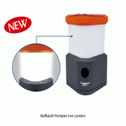 Buffalo Portable Iron Lantern, Portability, 2-Step Brightness Control, 120×220mm<br>200 Lumen, 15 Hours, 3 Side LED Light, Minimal Size, 아이언 랜턴