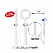 mediclin® Steriled Disposable Inoculating Loop/Needle, ABS/HIPS, Flexible, 1 & 10㎕<br>Packed in Peel to Open Paper/Plastic, 멸균 플라스틱 접종루프 겸 니들
