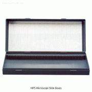 Kartell® Microscope Slide Box, HIPS, with Lid, 25·50·100-hole<br>Made of High Impact Polystyrene, <Italy-Made> HIPS 슬라이드 글라스 박스