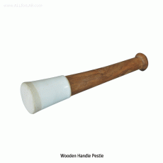 Porcelain Pestle, with Wooden Handle, Non-autoclavable, 자제 페슬, 목재 손잡이