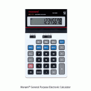 Monami® General Purpose Electronic Calculator, 12 Digit Wide Display<br>Ideal for Office, School & Home, Solar & Battery Dual Power, 일반용 전자계산기