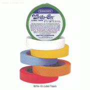 Bel-Art® Write-On Label Tape, Colored, Length 36m<br>For Writing or Marking, 라벨테이프