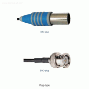 SI Analytics® ScienceLine pH Combination Electrode, Glass Shaft, 0~14pH, -5℃+100℃<br>1m Fixed Cable with DIN/BNC Plug, with Temp Sensor, 사이언스라인® 유리 pH 복합 전극