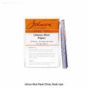 Johnson® Litmus-Blue·Red·Neutral (Book & Roll-type) Paper, for Simple Test of pH-Acidity·Alkalinity of a Solution<br><UK-Made>“ 리트머스” 페이퍼, 용액의 pH - 간편시험지, 북 & 롤-타입