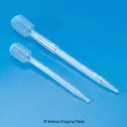 Kartell® Bellows Dropping Pipet, PE, Graduated, 1.5 & 5.0㎖<br>With Individual Wrapped, “Bellows” type, -50℃+80℃, <Italy-Made> PE 풀무타입 드로핑 피펫